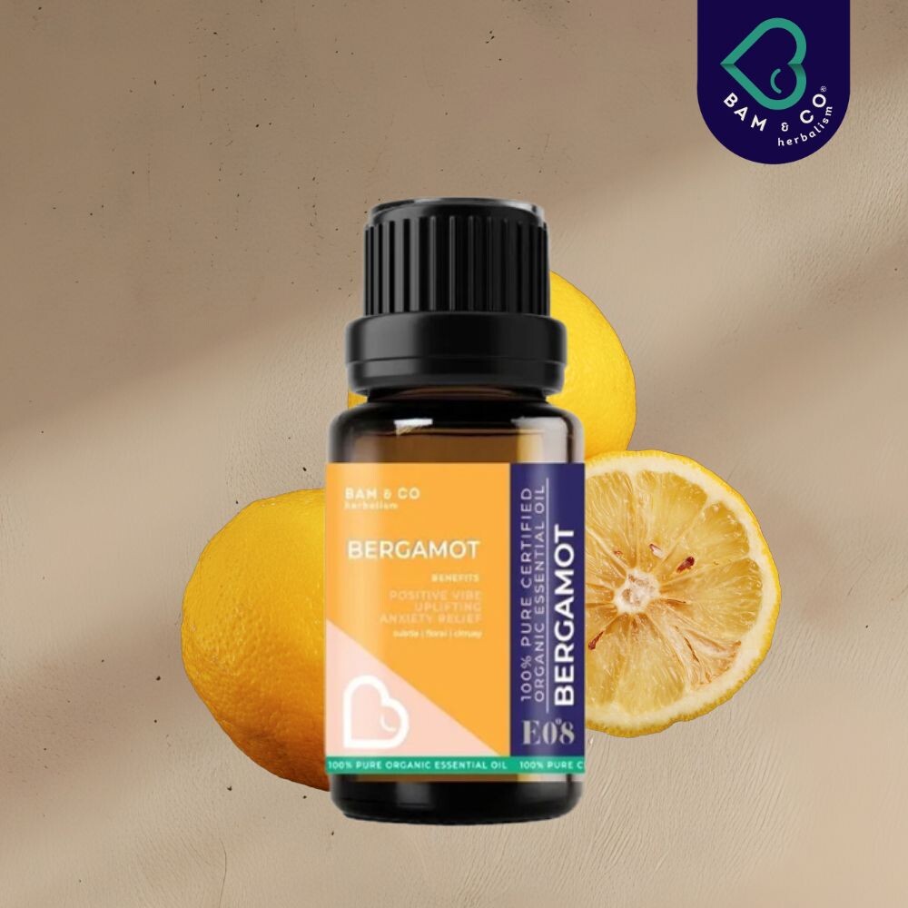 BAM & CO Bergamot Organic Essential Oil 5ml / 10ml