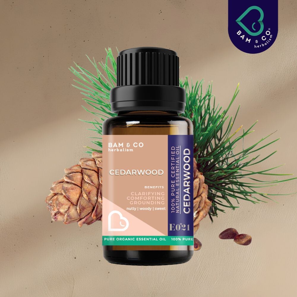 BAM & CO Cedarwood Organic Essential Oil 5ml / 10ml
