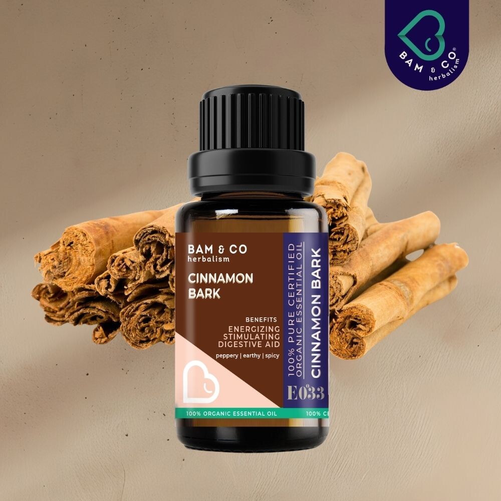 BAM & CO Cinnamon Bark Organic Essential Oil 5ml / 10ml