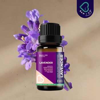 BAM & CO Lavender Organic Essential Oil 5ml / 10ml