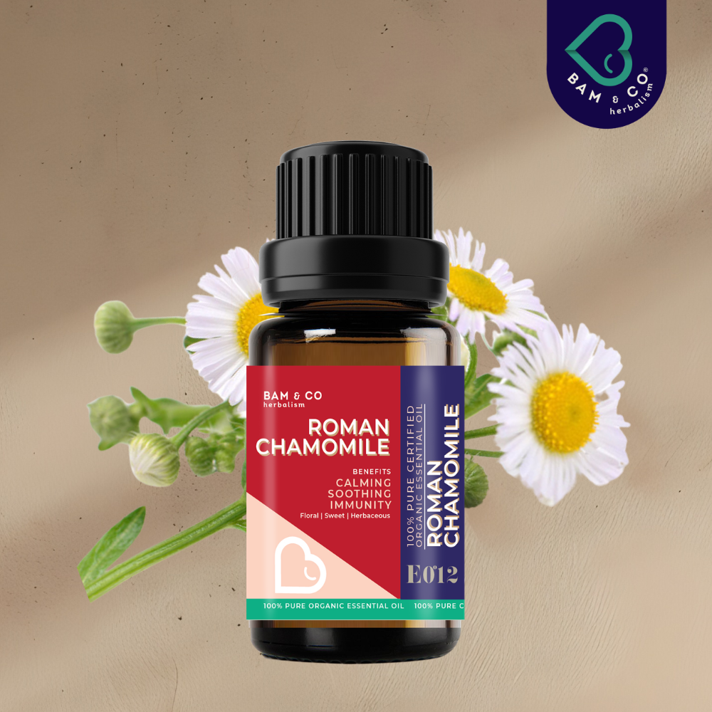 BAM & CO Roman Chamomile Organic Essential Oil 5ml / 10ml