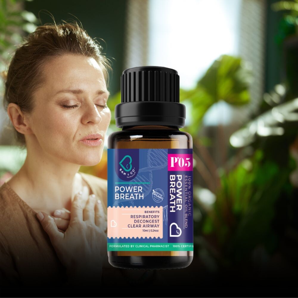 BAM & CO Power Breath Organic Essential Oil Blend 10ml