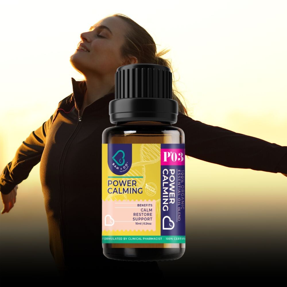 BAM & CO Power Calming Organic Essential Oil Blend 10ml