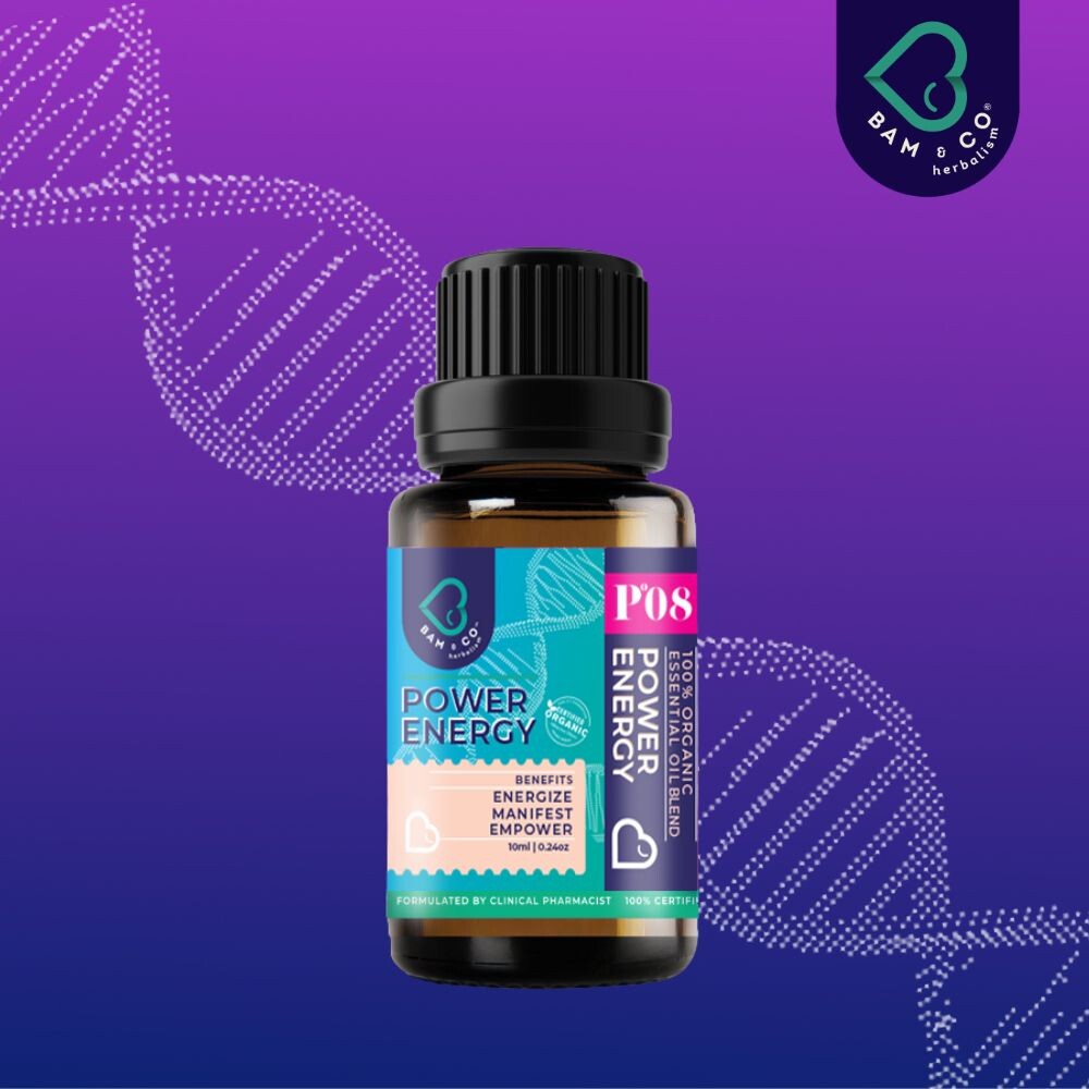 BAM & CO Power Energy Organic Essential Oil Blend 10ml