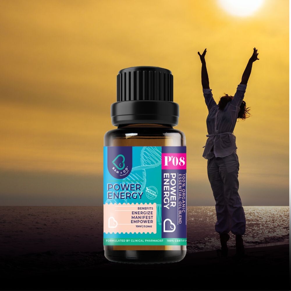 BAM & CO Power Energy Organic Essential Oil Blend 10ml