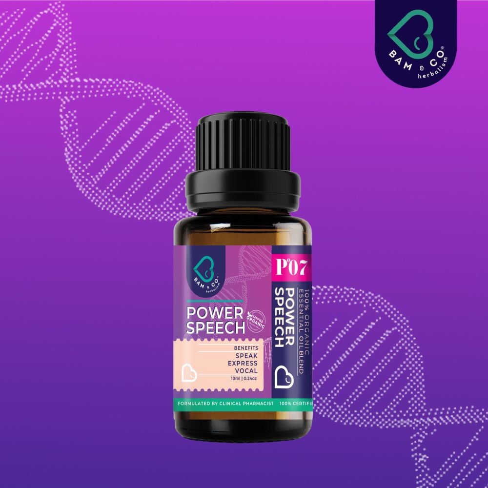 BAM & CO Power Speech Organic Essential Oil Blend 10ml