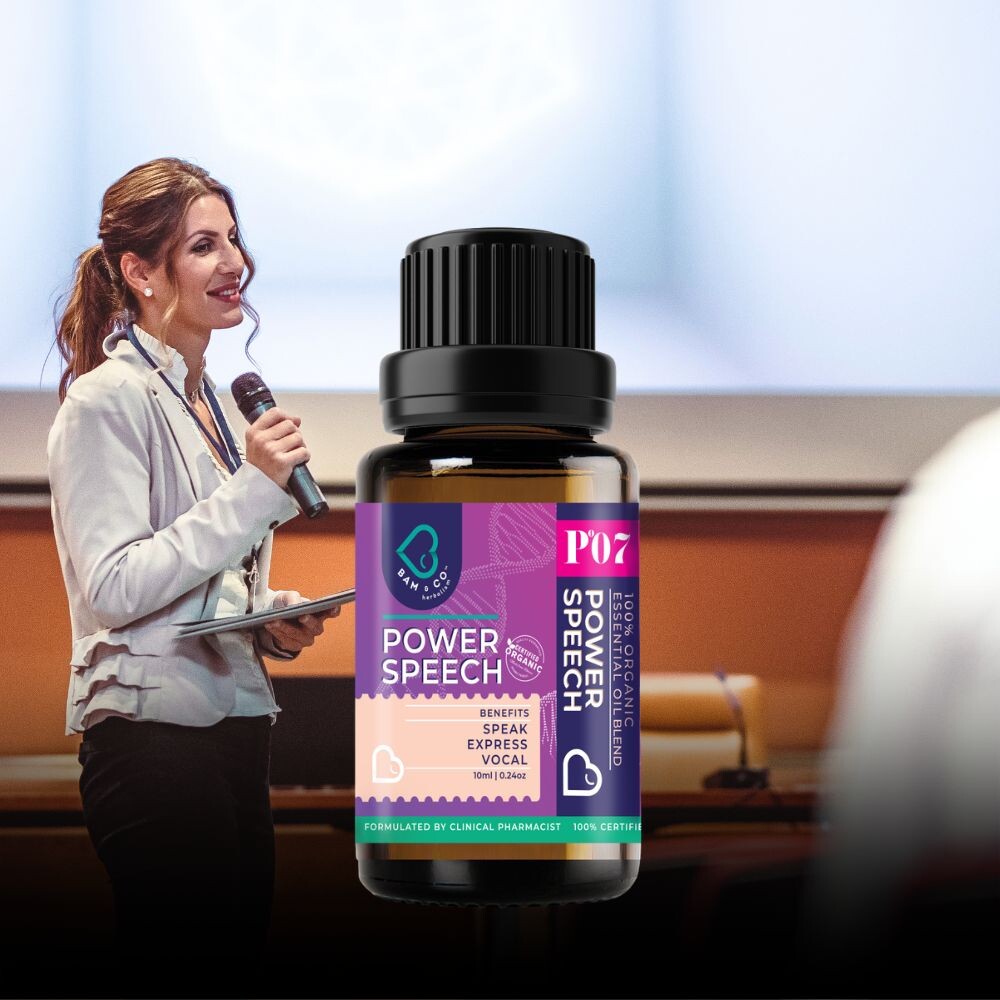 BAM & CO Power Speech Organic Essential Oil Blend 10ml