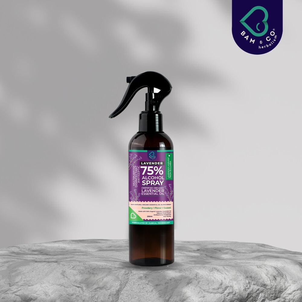 BAM & CO Alcohol Spray – Lavender 250ml