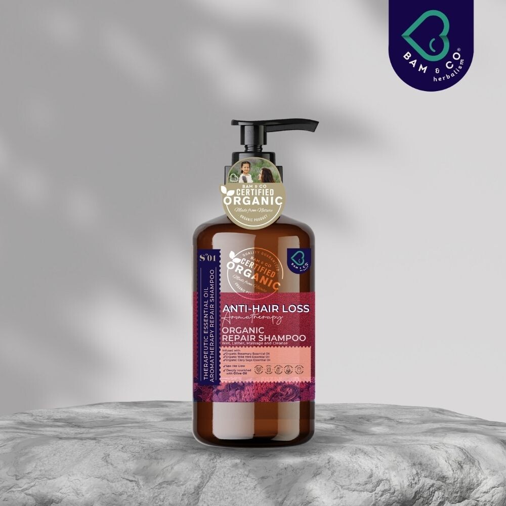 BAM & CO Organic Shampoo – Anti-Hair Loss 300ml
