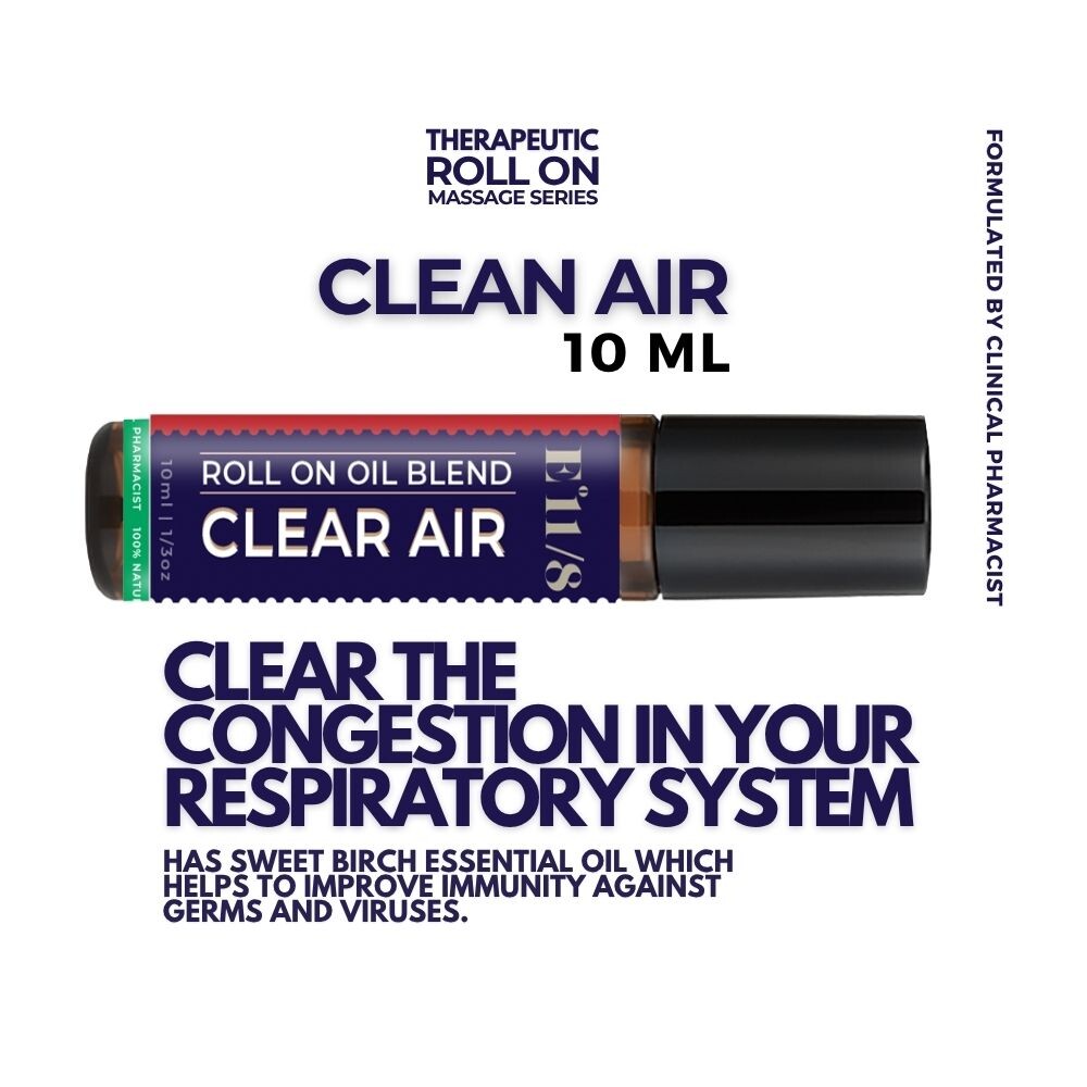 BAM & CO Clean Air Therapeutic Essential Oil Roll On – Ezbreath / Clean Airway 10ml