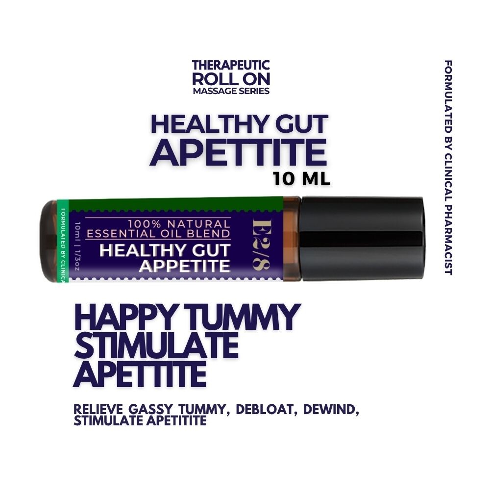 BAM & CO Healthy Gut Therapeutic Essential Oil Roll On – Appetite Booster 10ml