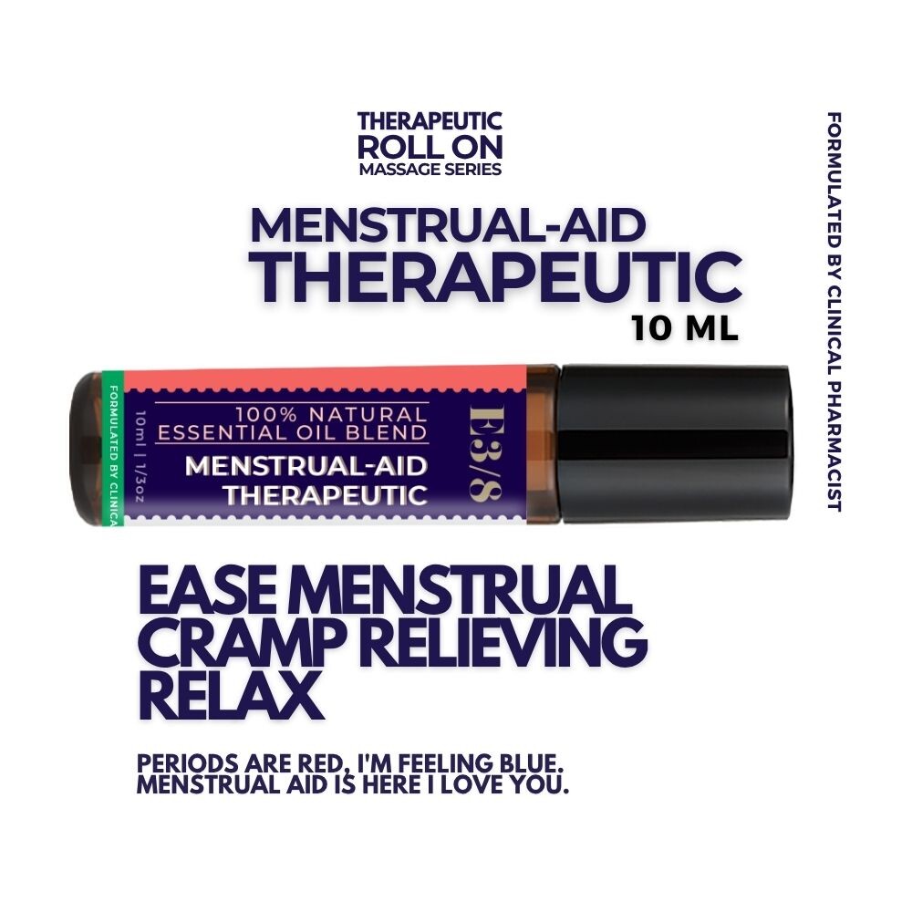 BAM & CO Menstrual-Aid Therapeutic Essential Oil Roll On – Menstrual Cramp 10ml