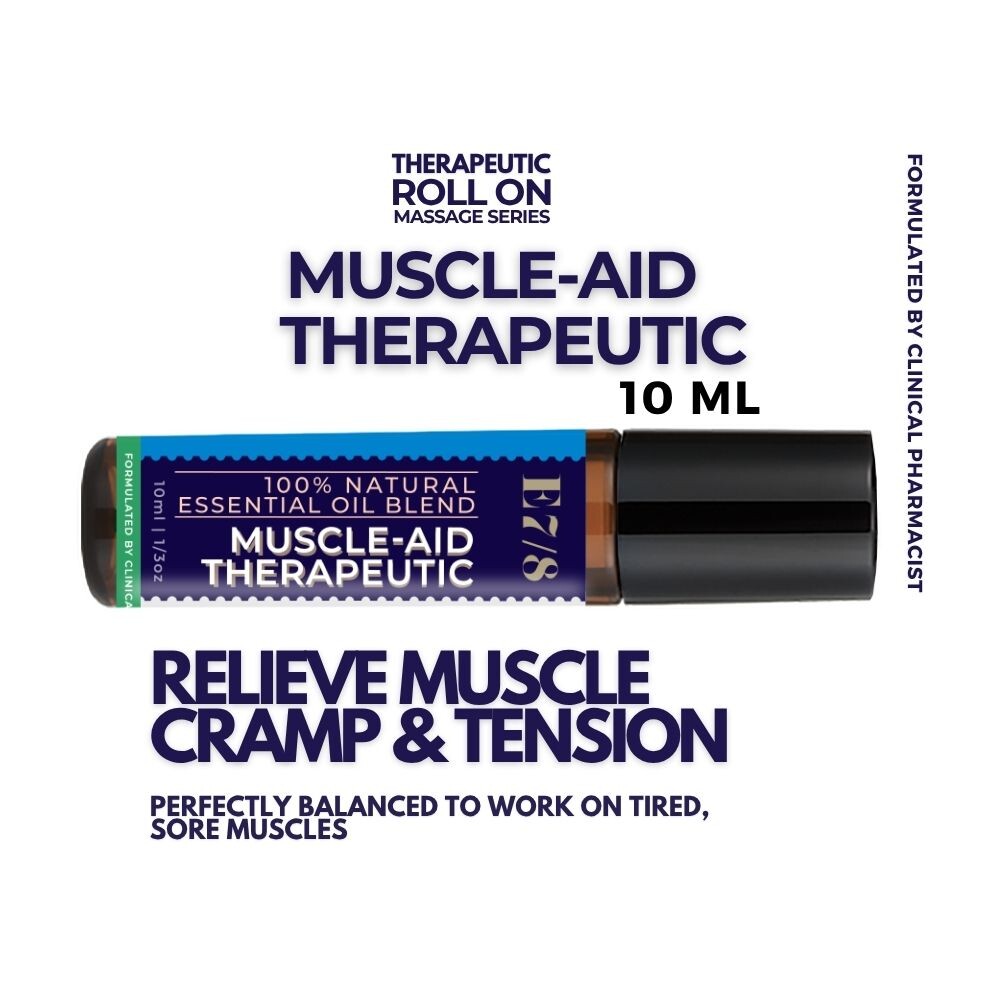 BAM & CO Muscle-Aid Therapeutic Essence Essential Oil Roll On – Muscle Pain Joint Pain 10ml